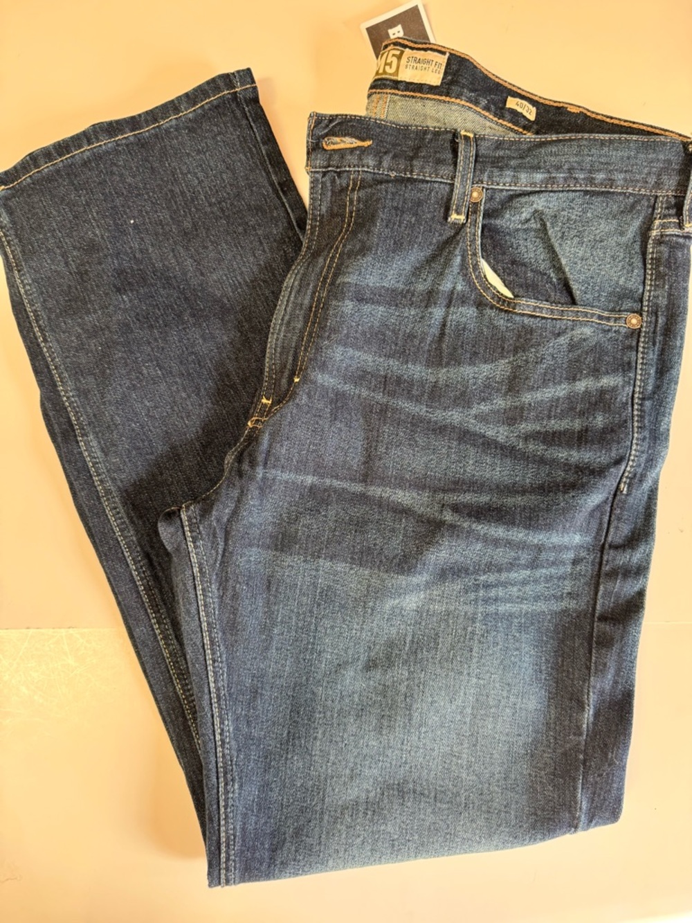 NWT! Ariat Legacy M5 Straight Fit Jeans Men's 40x32 Blue Straight Leg Zip Fly